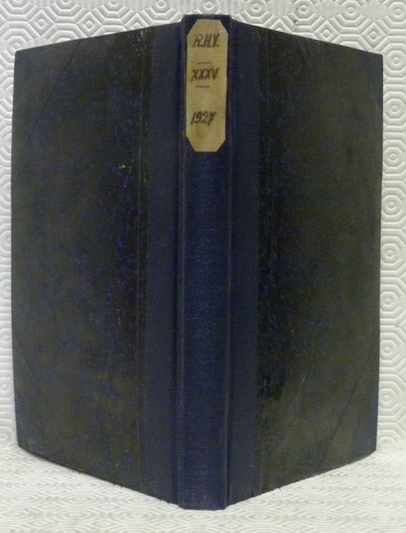 Revue Historique Vaudoise. 35me année 1927. Bulletin historique de la …