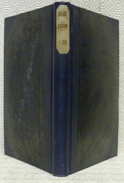 Revue Historique Vaudoise. 37me année 1929. Bulletin historique de la …