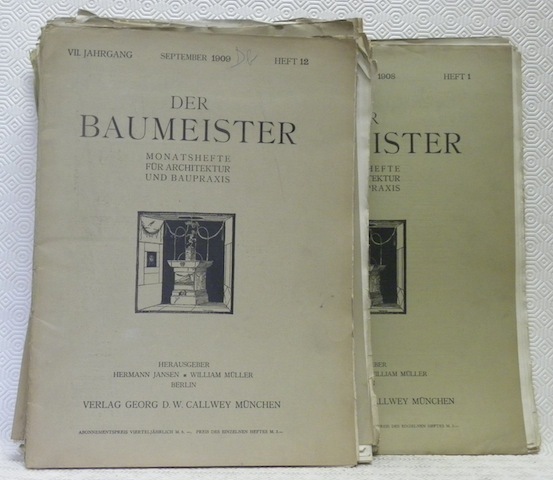 Der Baumeister. Monatshefte für Architektur und Baupraxis. VII. Jahrgang. 1909. …