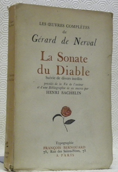 La Sonate du Diable. Suivie de divers inédits précédés de …