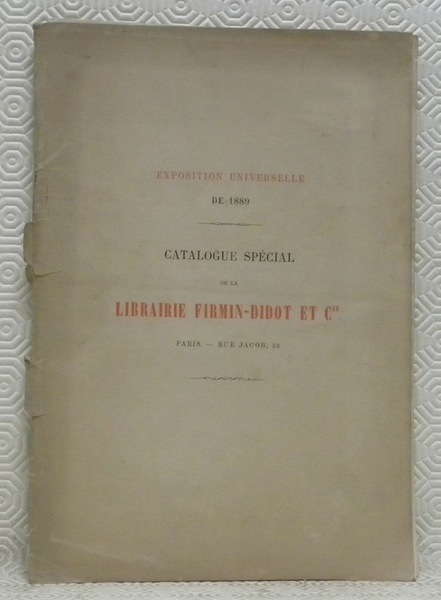 Catalogue spécial de la Librairie Firmin-Didot et Cie. I: ouvrages …