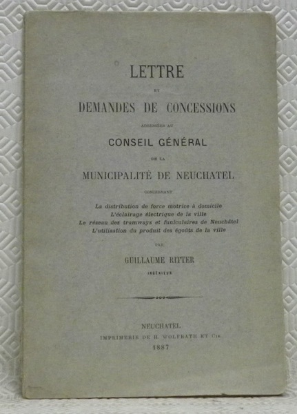 Lettre et demandes de concessions adressées au Conseil Général de …