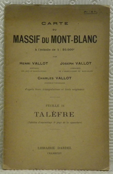 Carte du Massif du Mont-Blanc à l’échelle de 1 : …