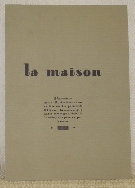 La maison. Douze illustrations et un en-tête sur les poèmes …