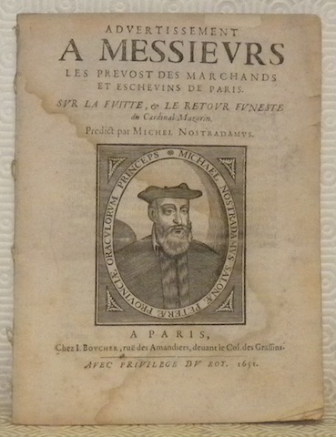 Advertissement a Messieurs les Prevost des marchands et eschevins de …