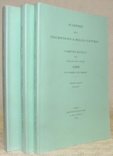 Académie des Inscriptions & Belles-Lettres. Comptes rendus des séances de …