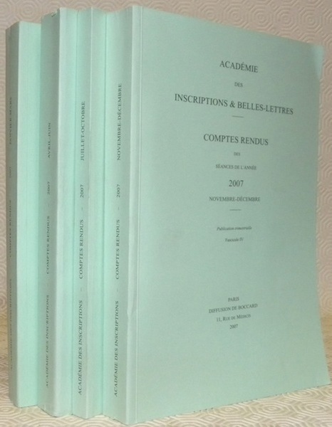 Académie des Inscriptions & Belles-Lettres. Comptes rendus des séances de …
