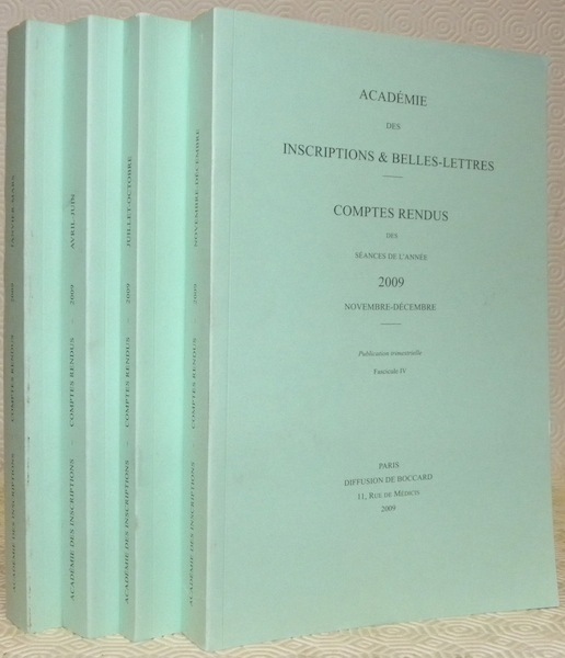 Académie des Inscriptions & Belles-Lettres. Comptes rendus des séances de …