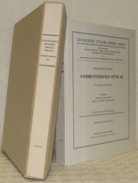Commentationes opticae. Volumen quintum. Ediderunt Walter Habicht, Emil Alfred Fellmann. …