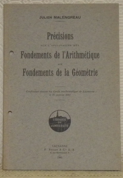 Précisions sur l’application des Fondements de l’Arithmétique aux Fondements de …
