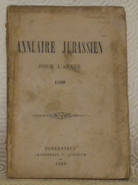 Annuaire jurassien pour l’année 1880.