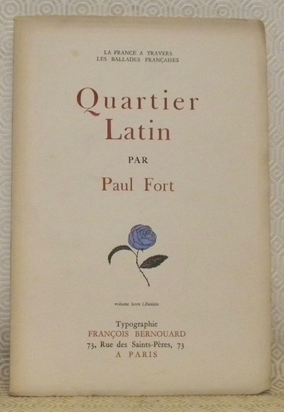 Quartier Latin. Collection: La France à Travers les Ballades Françaises.