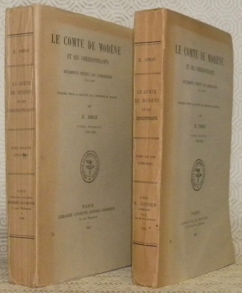 Le Comte de Modène et ses correspondants. Documents inédits sur …