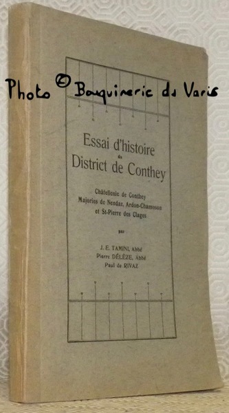 Essai d’histoire du District de Conthey. Châtellenie de Conthey, majories …