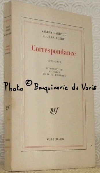 Correspondance, 1920 - 1935. Introduction et notes de Frida Weissman.