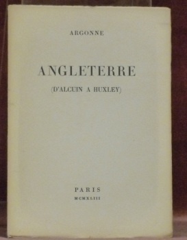 Angleterre (d’Alcuin à Huxley).