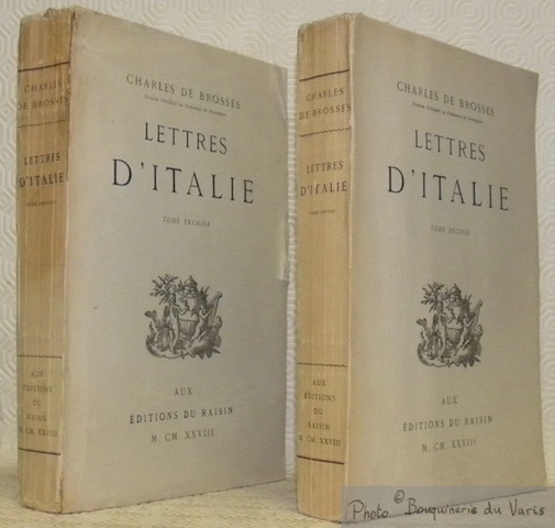 Lettres d’Italie. Tome premier et tome second.