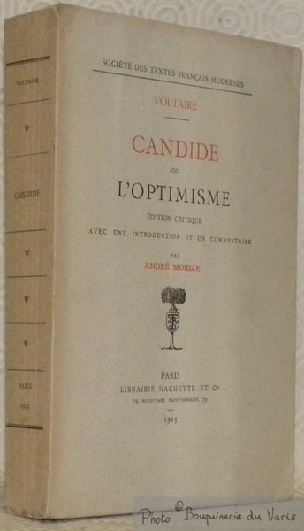 Candide ou l’optimisme. Edition critique avec une introduction et un …