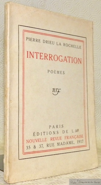 Interrogation. Poèmes.