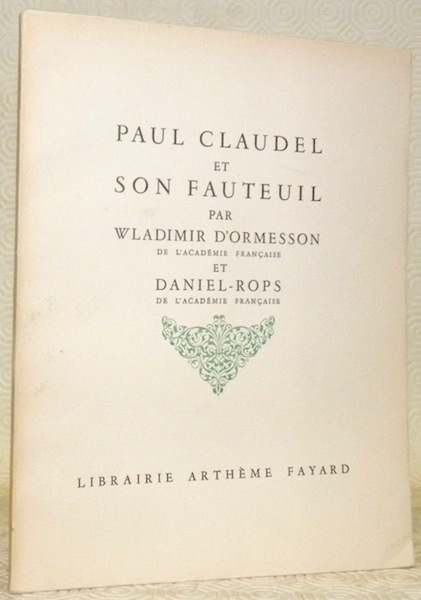 Paul Claudel et son fauteuil.