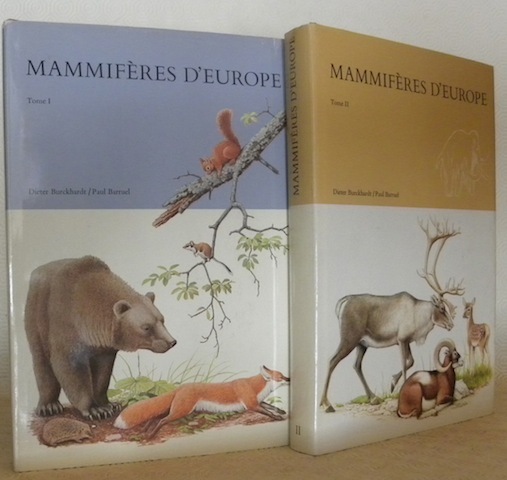 Mammifères d’Europe. Planches de P. Barruel. 2 volumes.