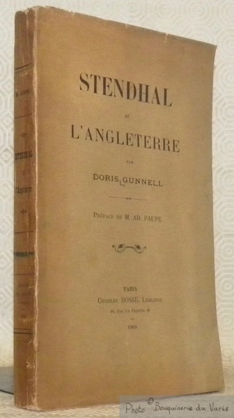 Stendhal et l'Angleterre. Préface de M. Ad. Paupe.