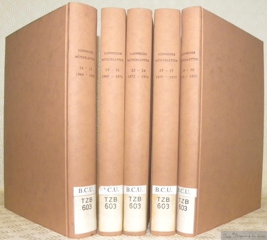 Schweizer Münzblätter. Gazette numismatique suisse. Herausgegeben von der Schweizerischen Numismatischen …