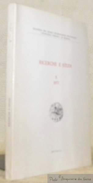 Ricerche e Studi X, 1977. Quaderni del Museo Archeologico Provinciale, …