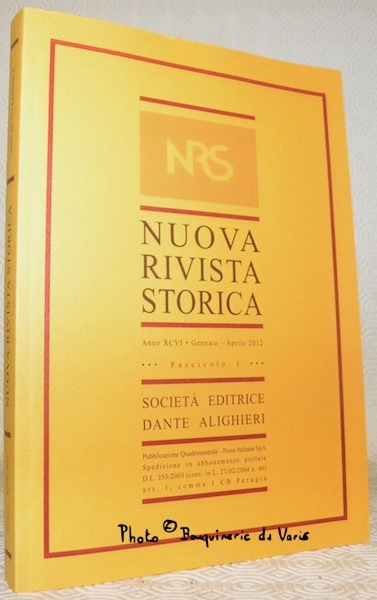 Nuova Rivista Storica. Anno XCVI. Fascicolo I