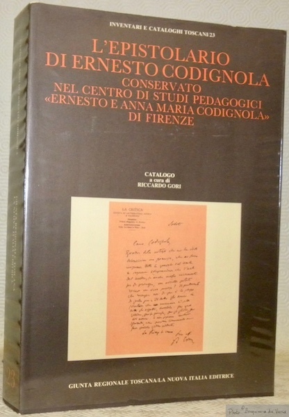 L’epistolario di Ernesto Codignola conservato nel centro di studi pedagogici …