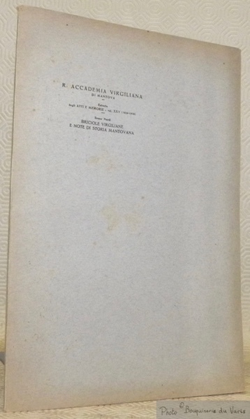 Briciole virgiliane e note di storia montavana.