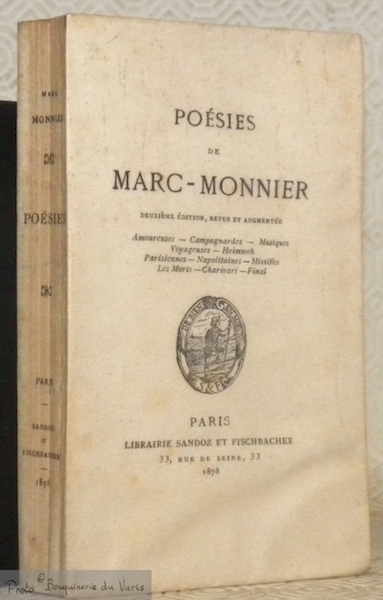 Poésies de Marc-Monnier. Deuxième édition, revue et augmentée. Amoureuses - …