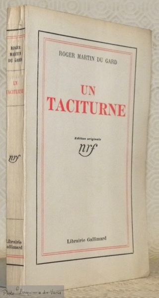 Un taciturne. Pièce en trois actes. Edition originale.