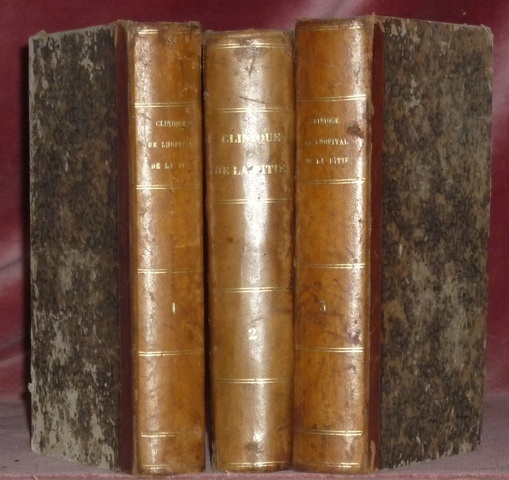 Clinique chirurgicale de l’Hôpital de la Pitié. 3 volumes.