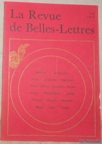 La Revue de Belles-Lettres 3-4 1973. R B L.