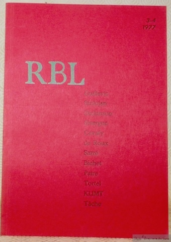 La Revue de Belles-Lettres 3-4 1977. R B L.