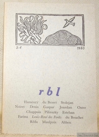 La Revue de Belles-Lettres 3-4 1980. R B L.
