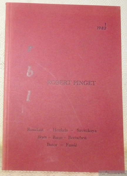 La Revue de Belles-Lettres 1 1982. R B L. Robert …