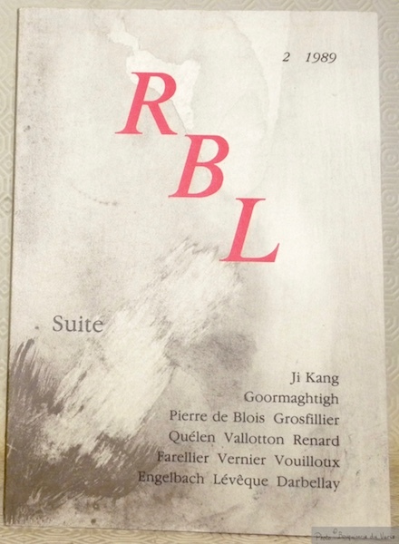 La Revue de Belles-Lettres 2 1989. R B L. Suite.