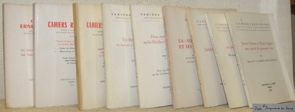 Cahiers Ernest-Renan n.° 1. Cahiers Renaniens n.° 2 à 9.