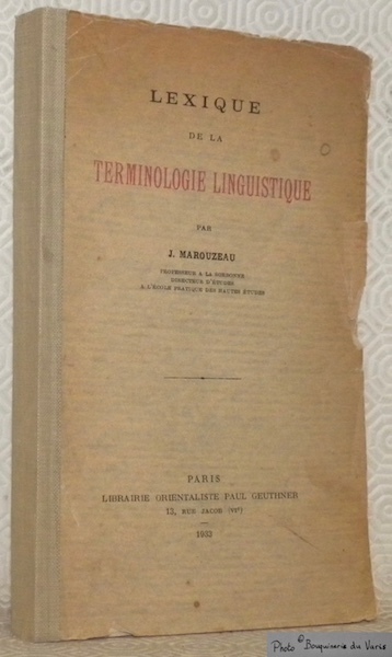 Lexique de la terminologie linguistique.