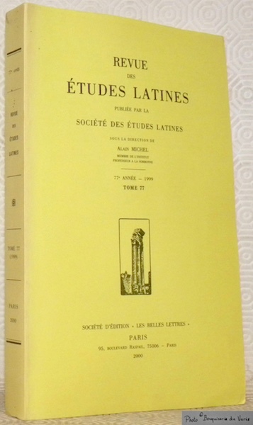 Revue des Etudes Latines. Publiée par la Société des Etudes …