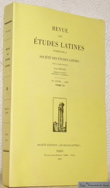 Revue des Etudes Latines. Publiée par la Société des Etudes …