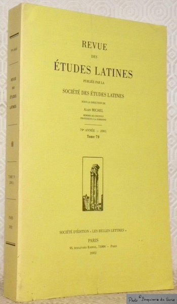 Revue des Etudes Latines. Publiée par la Société des Etudes …