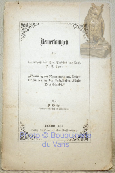 Demerkungen über die Schrift des Hrn. Probstes und Prof. J. …