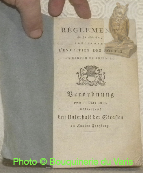 Règlement du 31 mai 1811 concernant l'entretien des routes du …