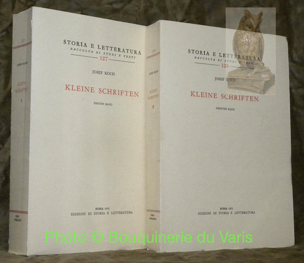 Kleine Schriften. Storia e Letteratura, raccolta di studi e testi, …