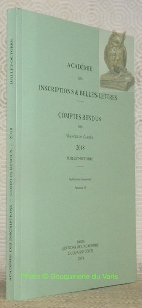 Académie des Inscriptions & Belles-Lettres. Comptes rendus des séances de …