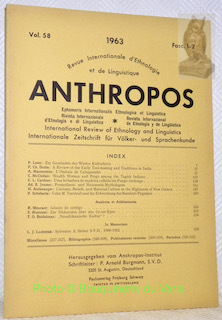 Anthropos. Revue internationale d’ethnologie et de linguistique. Internationale Zeitschrift für …