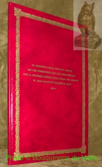 En diligence sur la route du Simplon, (XIXe s.). Mit …